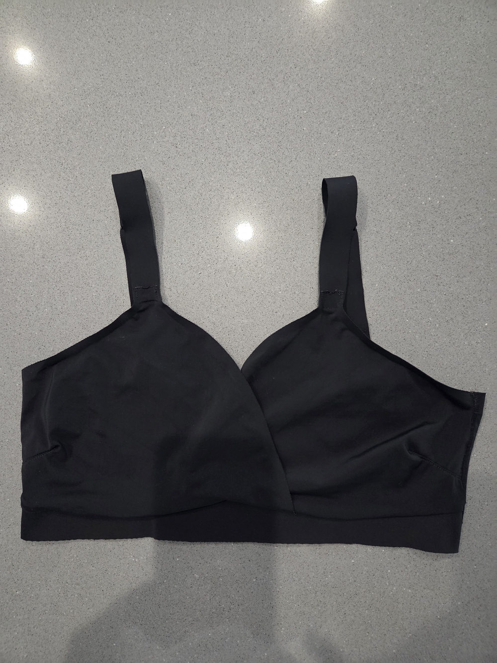 Yummie By Heather Thompson Black Wireless Everyday Bralette